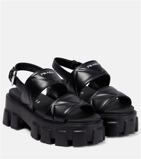 prada monolith platform sandals|prada monolith boots dupe.